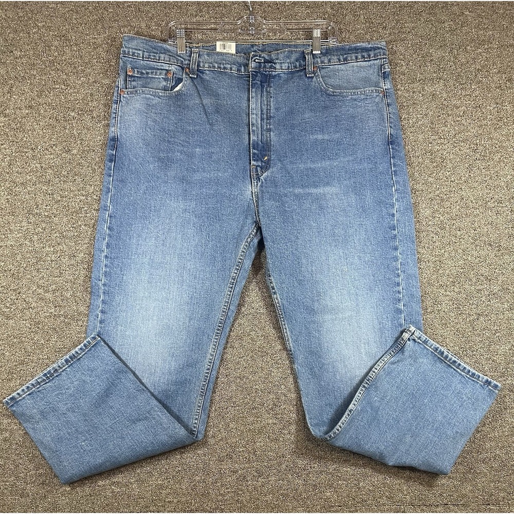 Levi's 505 Men's Regular Fit Straight Leg Jean Stretch Medium Wash 42x32 NWT